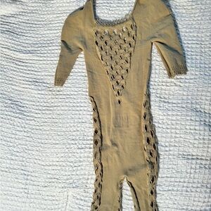 Beige poster girl jumpsuit
